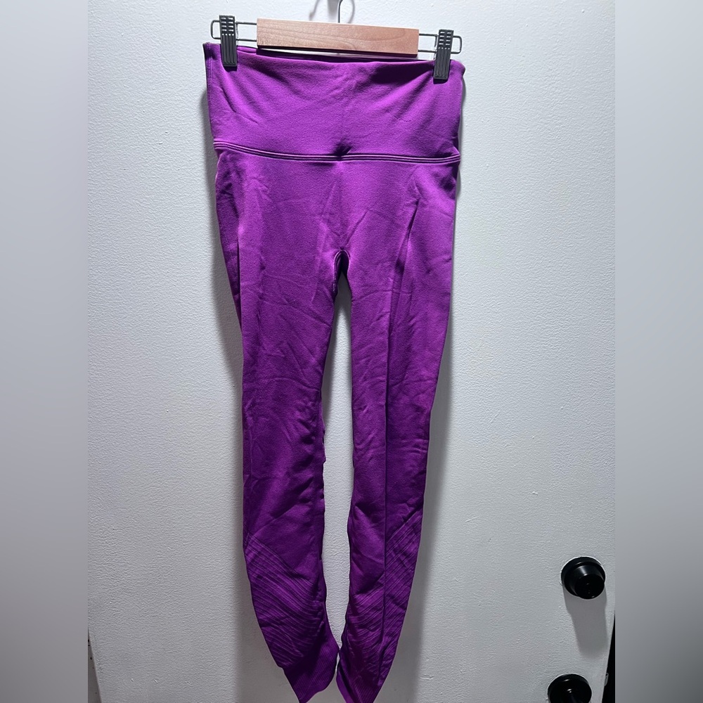 lululemon athletica Purple Leggings dance studio 81# nylon 19% Elastane
